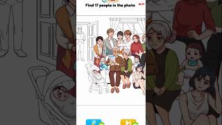 Annoying puzzle game level 12 find 17 people in the photo gamespuzzlinggames gaming [upl. by Arluene]