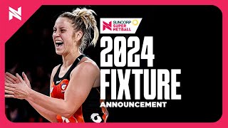 Suncorp Super Netball 2024 Fixture [upl. by Rrats383]