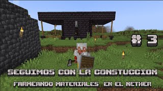 SEGUIMOS CON LA CONSTRUCCION DE LA CASA MINECRAFT CAP 3 [upl. by Erait683]