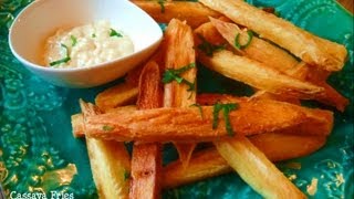 Crispy Golden Cassava yuca manioc Fries [upl. by Libbey]