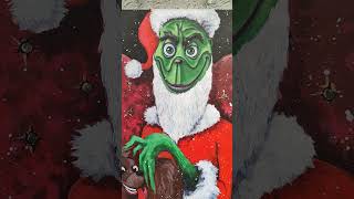 Grinch Гринч продаюкартины  christmas grinch disney art acrylicpainting painting europe [upl. by Eiramnwad]