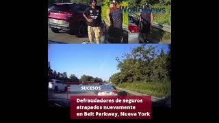 Defraudadores de seguros atrapados nuevamenteen Belt Parkway Nueva York [upl. by Zoa112]