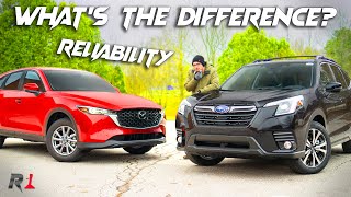 2023 Mazda CX5 vs Subaru Forester Comparison amp 060  Hard Call [upl. by Ttezzil]