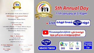 5th ANNUAL DAY 2024NRM DREAM INTERNATIONAL SCHOOLThirumangalamalphatv [upl. by Hopkins]