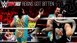 WWE 2K16  Roman Reigns got bitten by a BLACK SNAKE PC Mod [upl. by Elwood]