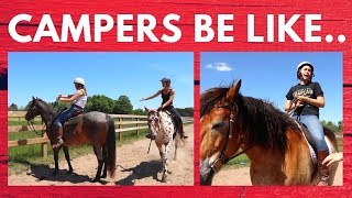 Types of Equestrians at Horse Camp🐴 [upl. by Epilihp]