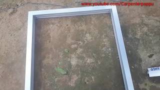 How to make aluminium window frame [upl. by Mapel]