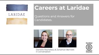 Careers at Laridae a conversation for candidates [upl. by Yrojram]