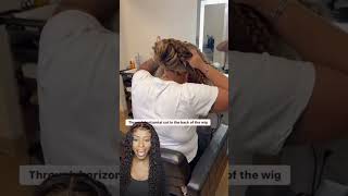 Hairdresser Reacts To Loc Lace Wig Melt naturalhair locs braids reaction hair haircare wigs [upl. by Aneral]