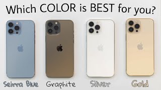 iPhone 13 Pro All Colors Unboxing amp Hands On Comparison  Gold vs Silver vs Graphite vs Seirra Blue [upl. by Urien]