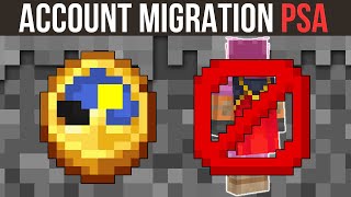 Minecraft News Account Migration PSA  Time Is Running Out [upl. by Yeslaehc]