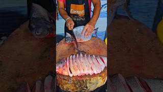 Rupchand Fish cutting skills viral fiscutting freshwaterfish shorts trending bangalore fish [upl. by Cinimod]