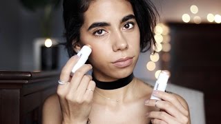 GRWM feat Glossier Haloscope Highlighters [upl. by Jenna]