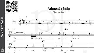 Adeus Solidão ♪ Carmem Silva  Partitura [upl. by Nawuq78]