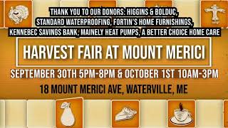 Mount Merici Harvest Fair 2022  September 30th and October 1st [upl. by Attennaj291]