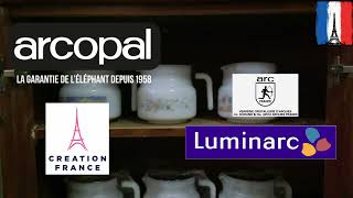 Arcopal and Luminarc 🇨🇵 Coffee Pot 19802000 luminarc arcopal luminarcpot arcfrance arcuisine [upl. by Trenna]