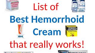 List of Best Hemorrhoids Cream [upl. by Olegnad810]