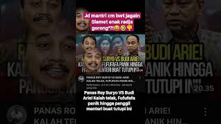 Panas Roy Suryo VS Budi Arie Kalah telak Fufufafa panik panggil menteri buat tutupi ini shorts [upl. by Westlund]