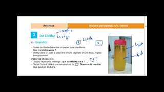 cours les lipides et correction des exercices3 ème sciences [upl. by Harelda]