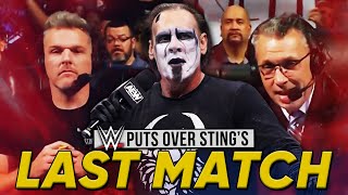 WWE PUTS OVER Sting AEW Revolution Match On Raw  WrestleMania 40 Title Plans Revealed [upl. by Dolley488]