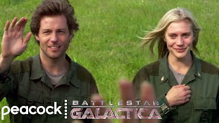 Battlestar Galactica  Starbuck and Lees Last Goodbye [upl. by Nnylaf]