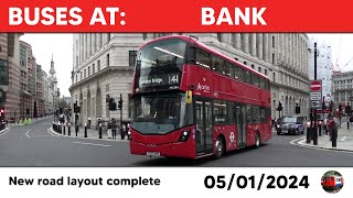 London buses at Bank 05012024 [upl. by Haas]