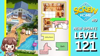 Screw Home Level 121 Solution Walkthrough New Version [upl. by Andris]