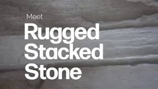 Rugged Stacked Stone from Nuwal Panels  Faux Stone Peel amp Stick Panels [upl. by Dougald752]