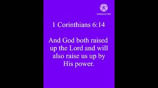 Bible Verse  1 Corinthians614 NKJV Jesus Love BibleverseFaith [upl. by Eenert]