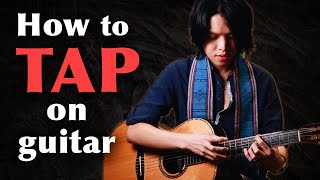 How to Tap on Acoustic Guitar Its SIMPLER than it looks [upl. by Einitsed]