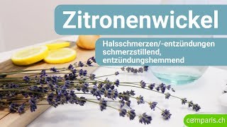 Comparis Hausmitteltipps Zitronenwickel bei Halsschmerzen und Halsentzündungen [upl. by Sikes]