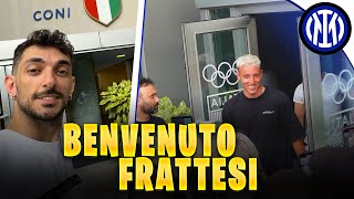 HO INCONTRATO DAVIDE FRATTESI VLOG DAL CONI WELCOME TO INTER CALCIOMERCATO 20232024 [upl. by Akenna]