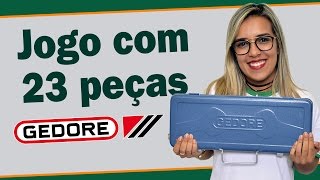 Jogo com 23 peças da GEDORE  MABORE [upl. by Ecnerrat127]