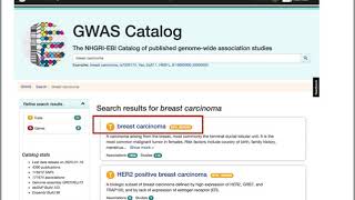 Introduction to GWAS Catalog [upl. by Cinom]