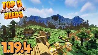 Top 5 EPIC VILLAGE SEEDS for Minecraft 1194 Best Minecraft Wild Update Seeds Java amp Bedrock [upl. by Notyrb966]