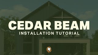 Cedar Beam Installation  Home Renovation  Allied Siding and Roofing [upl. by Glenna120]