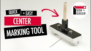 Center Marking Tool  Quick and Easy Center Finder Gauge [upl. by Marb64]