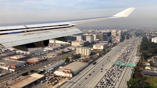 British Airways Boeing 747400 Landing in Los Angeles BA 283  LHRLAX  GCIVD [upl. by Adalie974]