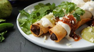 Crispy Beef Flautas [upl. by Feerahs]