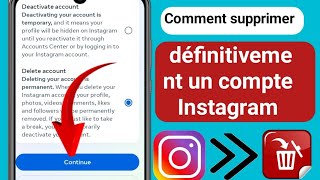 Comment supprimer définitivement un compte Instagram nouvelle mise à jour [upl. by Akahc]