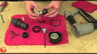 How to Install a Driver Maintenance Kit on a Porter Cable Nail Gun [upl. by Ahsilav607]