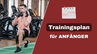 Trainingsplan für ANFÄNGER im Fitnessstudio Ganzkörper I ABNEHMEN und MUSKELAUFBAU [upl. by Naras]