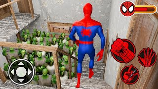 Playing as SpiderMan VS Army of Zombie  Granny and Grandpa [upl. by Pachston]