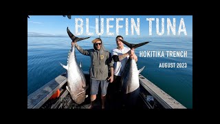 Bluefin Tuna in the dogbox  Hokitika Trench South Island New Zealand  DNA Boats 630XHT [upl. by Edieh]