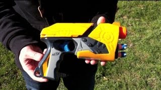 Nerf Dart Tag Sharp Shot Blue Trigger  Range Test Stock [upl. by Benetta]