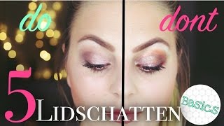 LIDSCHATTEN AUFTRAGEN 5 Basics deutsch ♡ [upl. by Noyad]