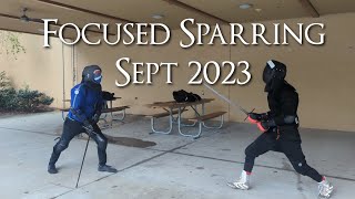 Focused Longsword Sparring  Sept 2023 [upl. by Cody]