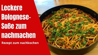 Leckere BologneseSoße zum nachmachen [upl. by Jocko]