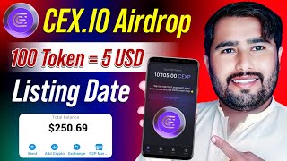 cexio listing date  cex airdrop withdrawal  cexio token price [upl. by Ettenel]