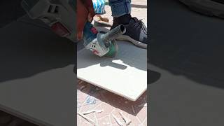 Angle grinder tile cutting  Civil shorts youtube [upl. by Ennahgiel]